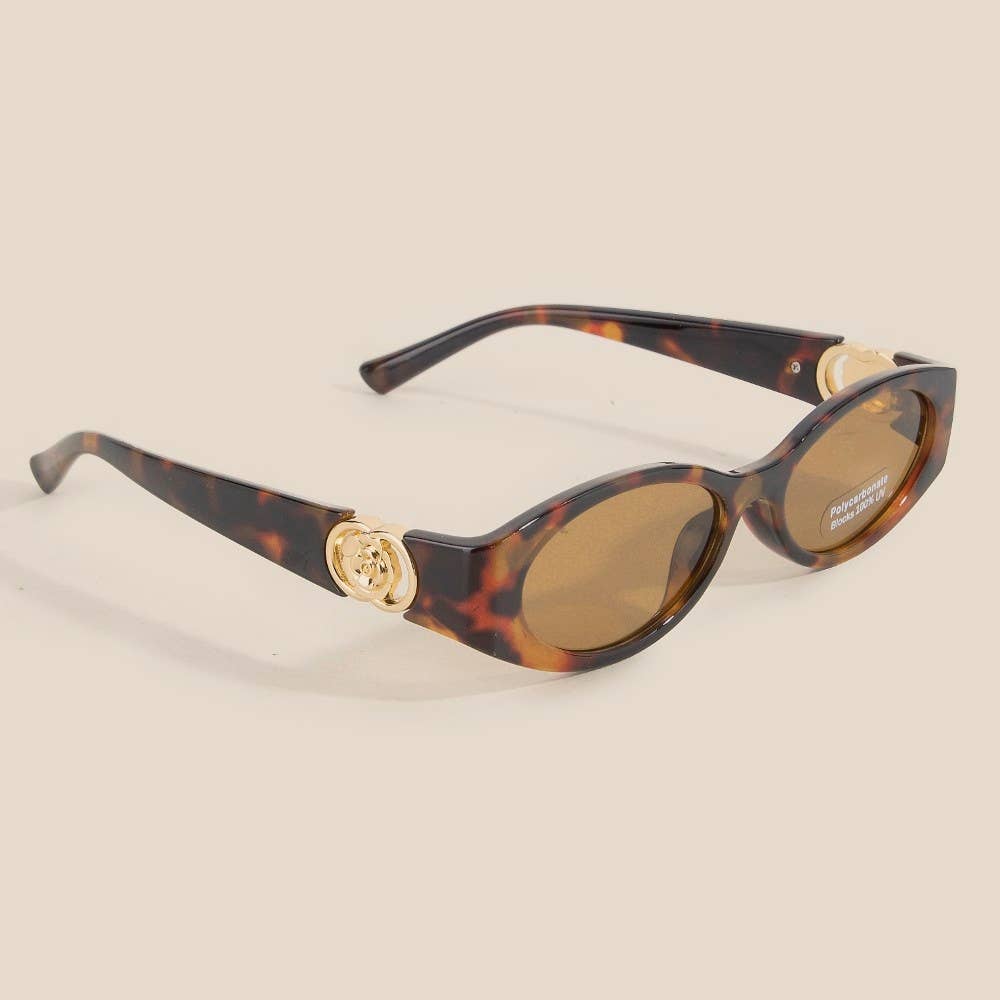 Narrow Oval Sunglasses