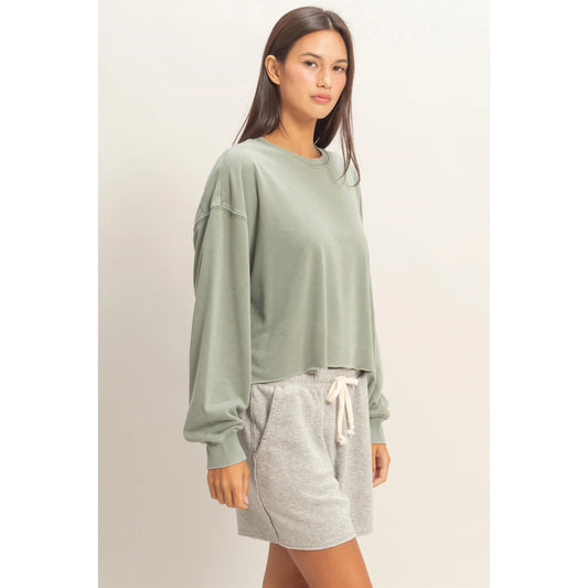 Sunday Cropped Sweatshirt