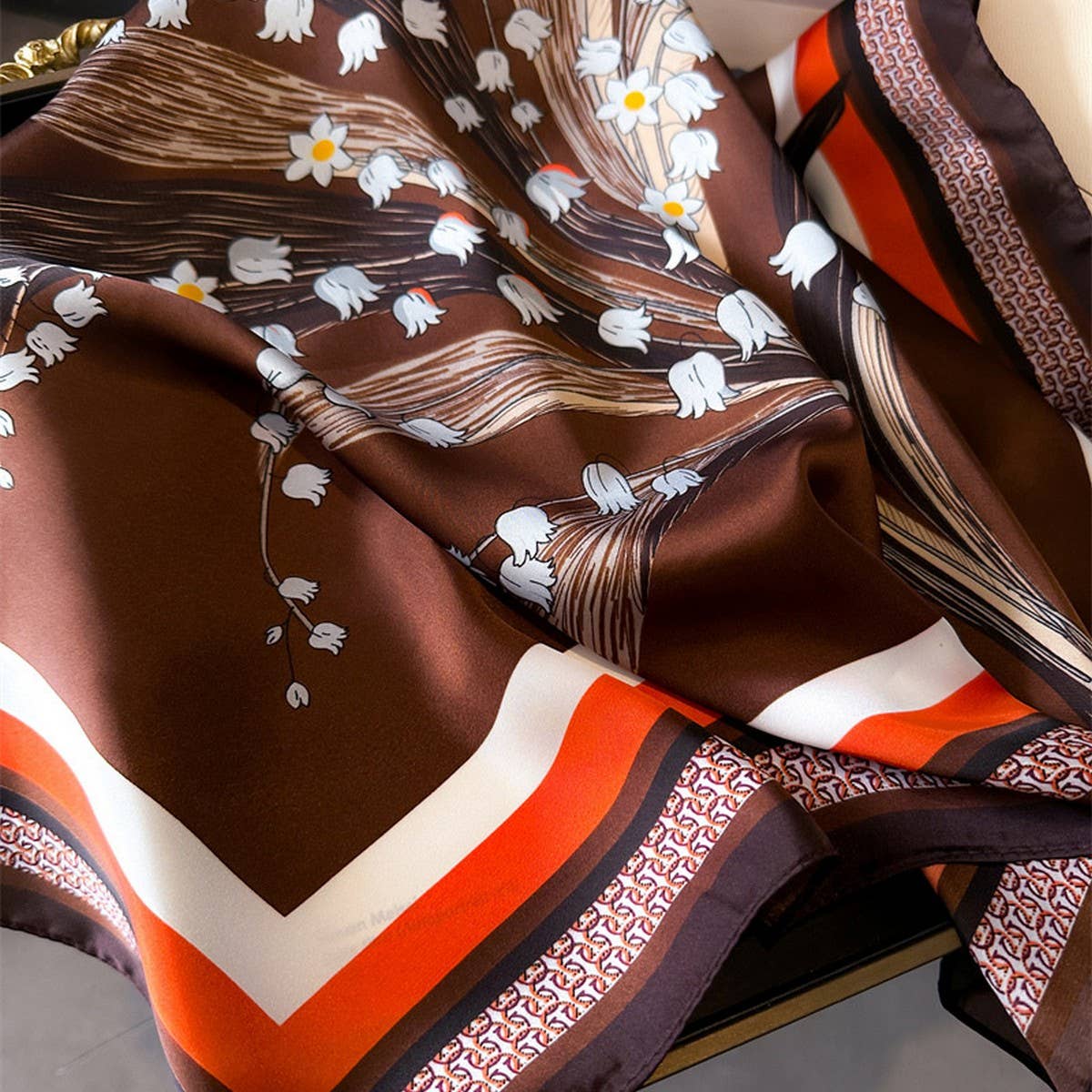 The Vienna Silk Pattern Scarf
