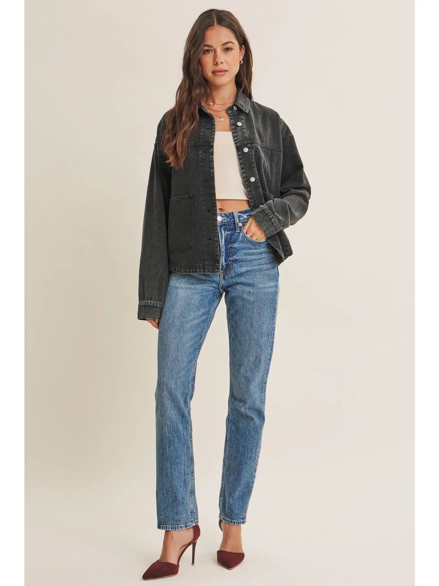 Stevie Washed Denim Jacket