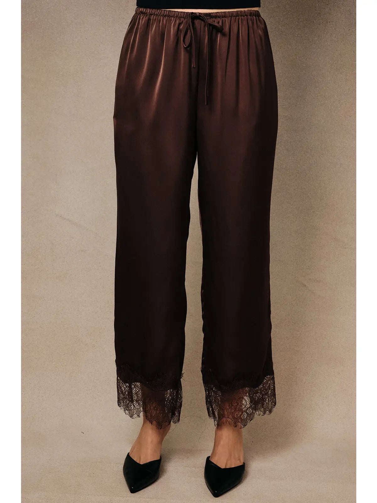 The Collette Lace Trim Pants
