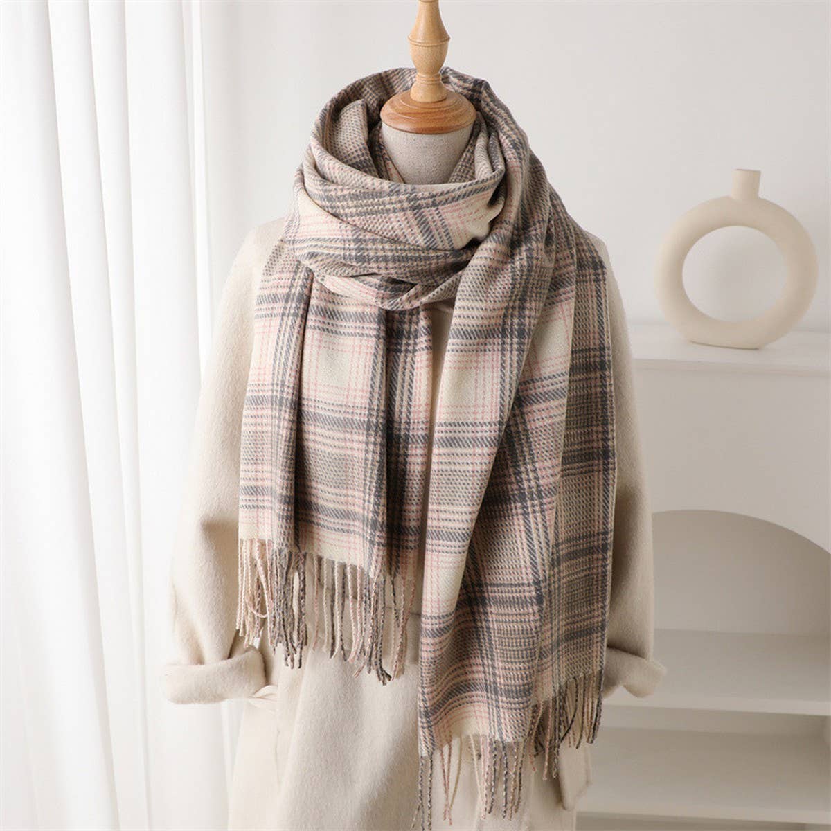 The Highland Plaid Blanket Scarf