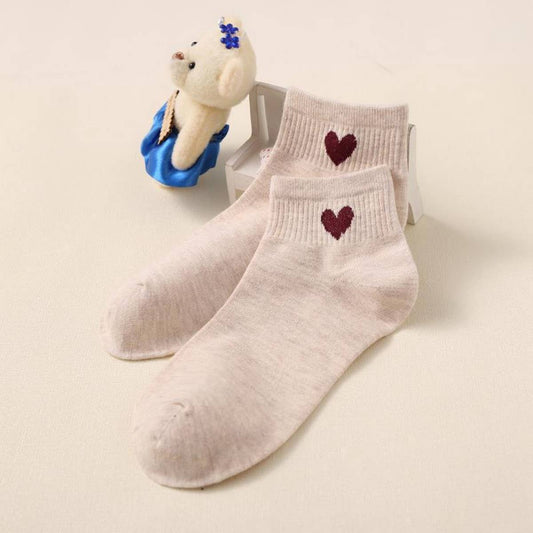 Heart Cotton Ankle Sock