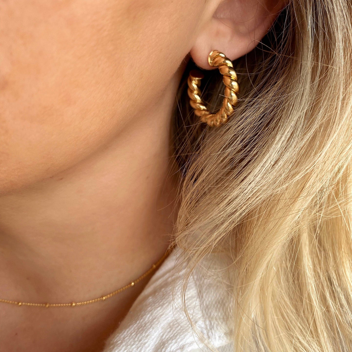 Croissant Hoop Earrings