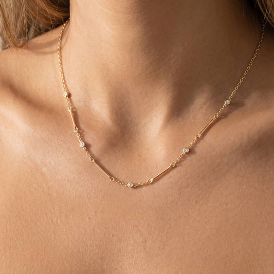 Bar Link Chain Necklace