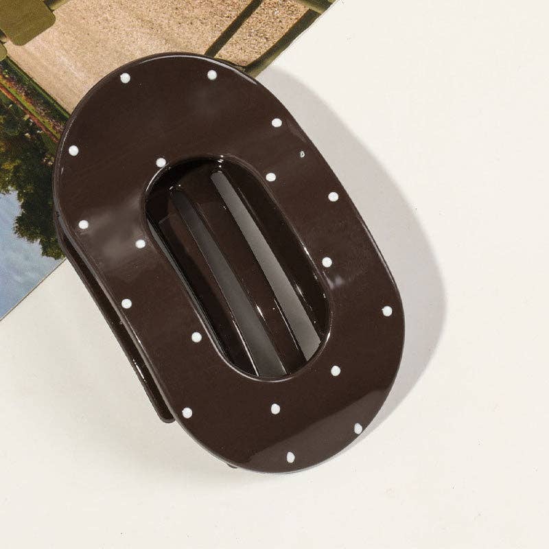 Polka Dots Hair Claw Clip
