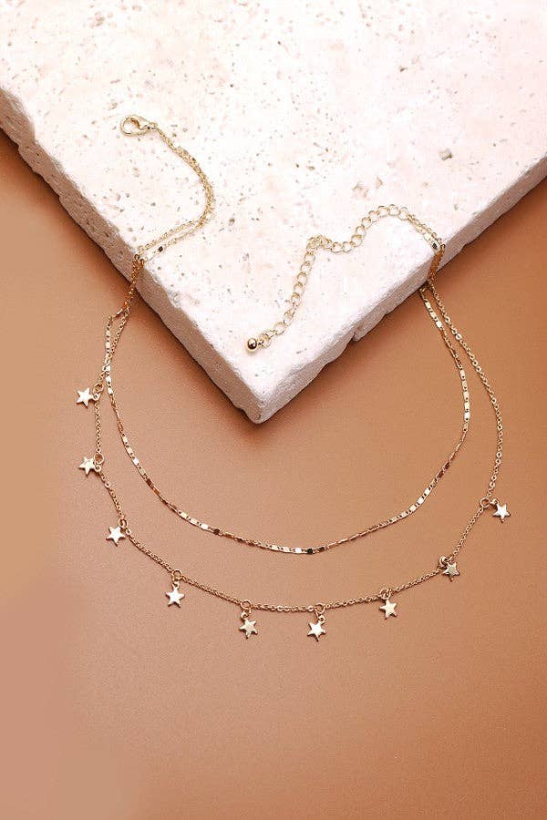 Starlight Layered Charm Necklace