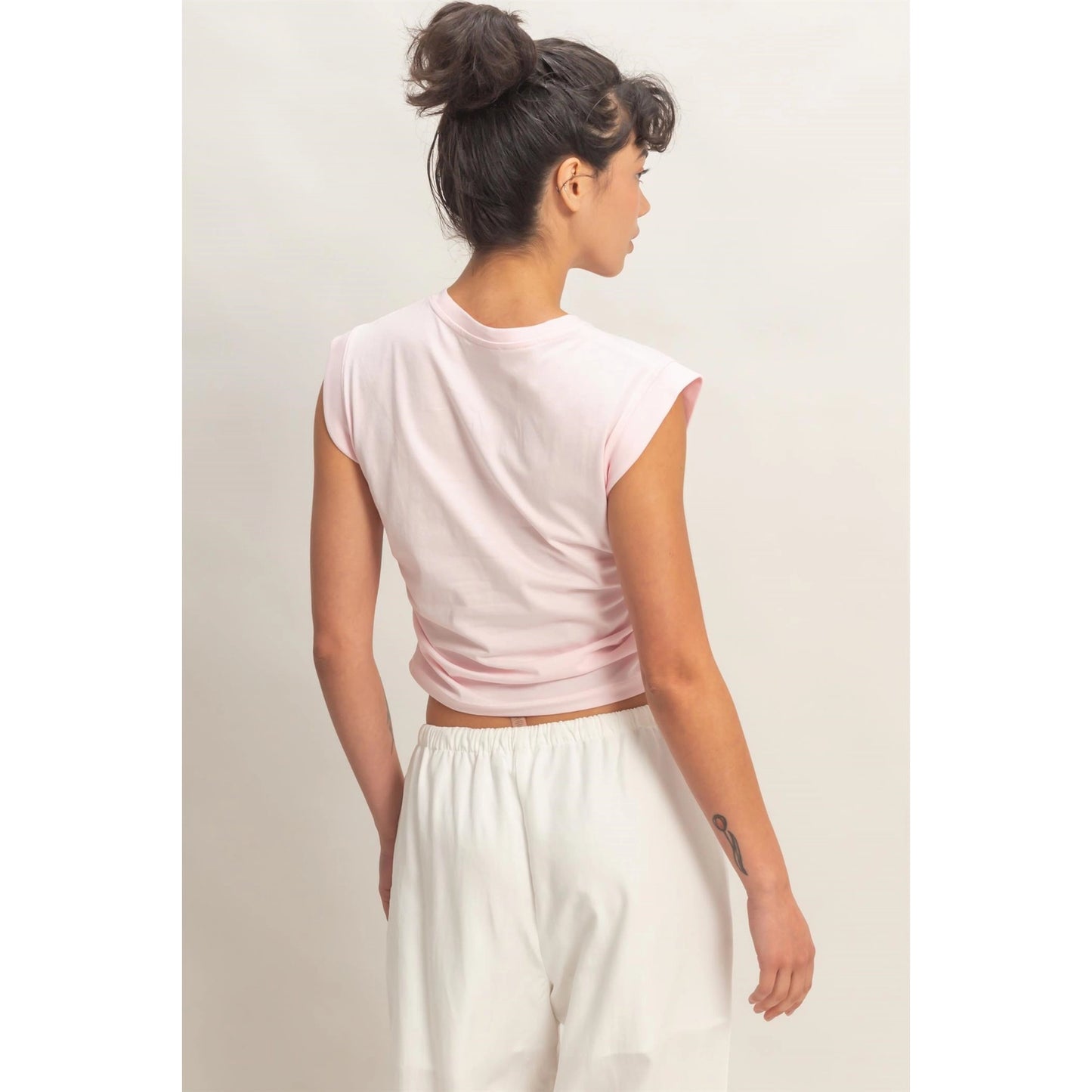 The Blush Sculpt Ruched Tank