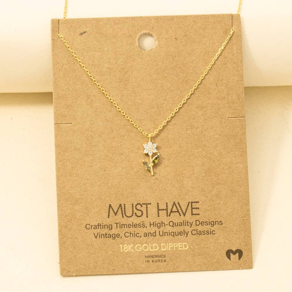 Flower Pendant Necklace