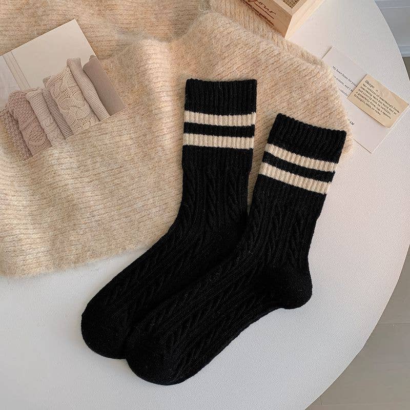 Fall Cable Knit Socks