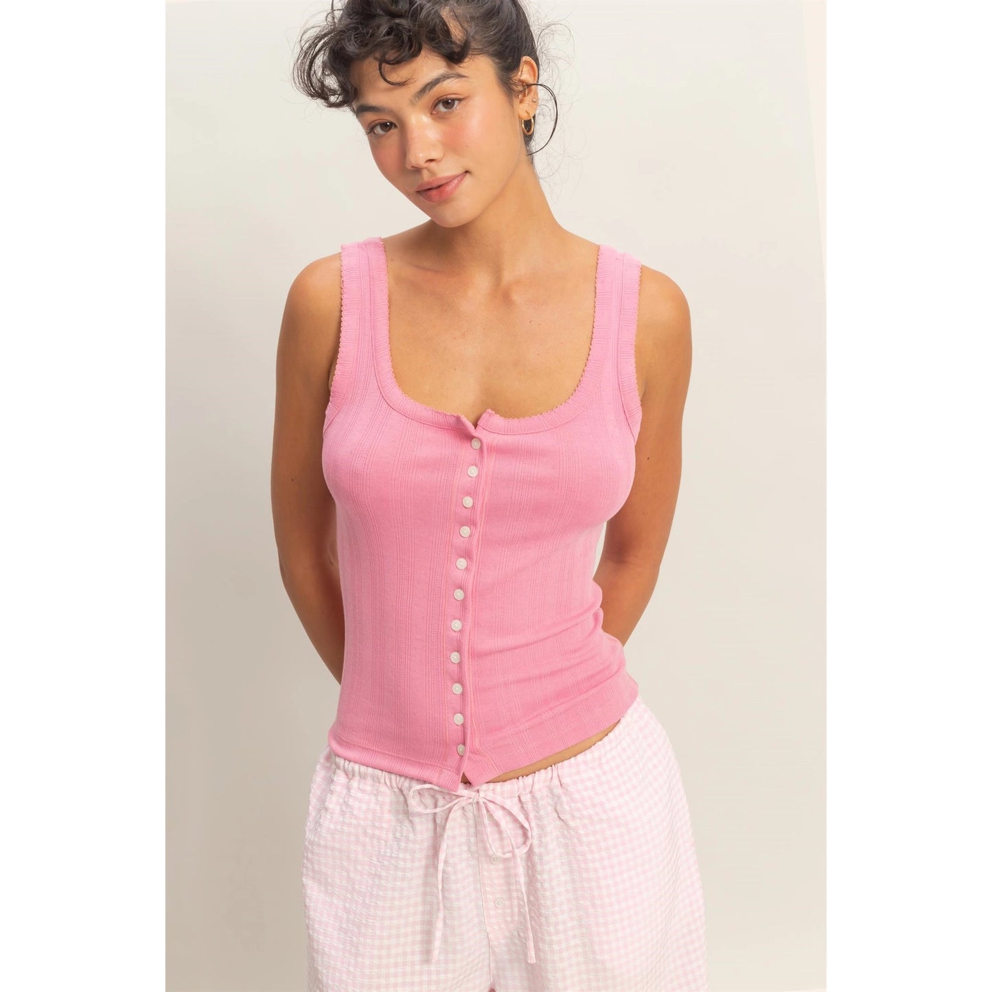 The Sweetheart Rib Henley Tank