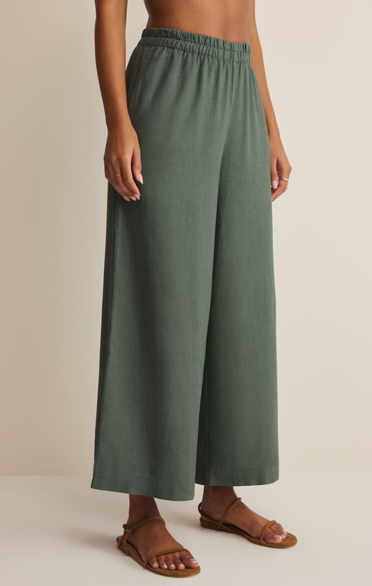 Z Supply Scout Linen Pant in Everglade