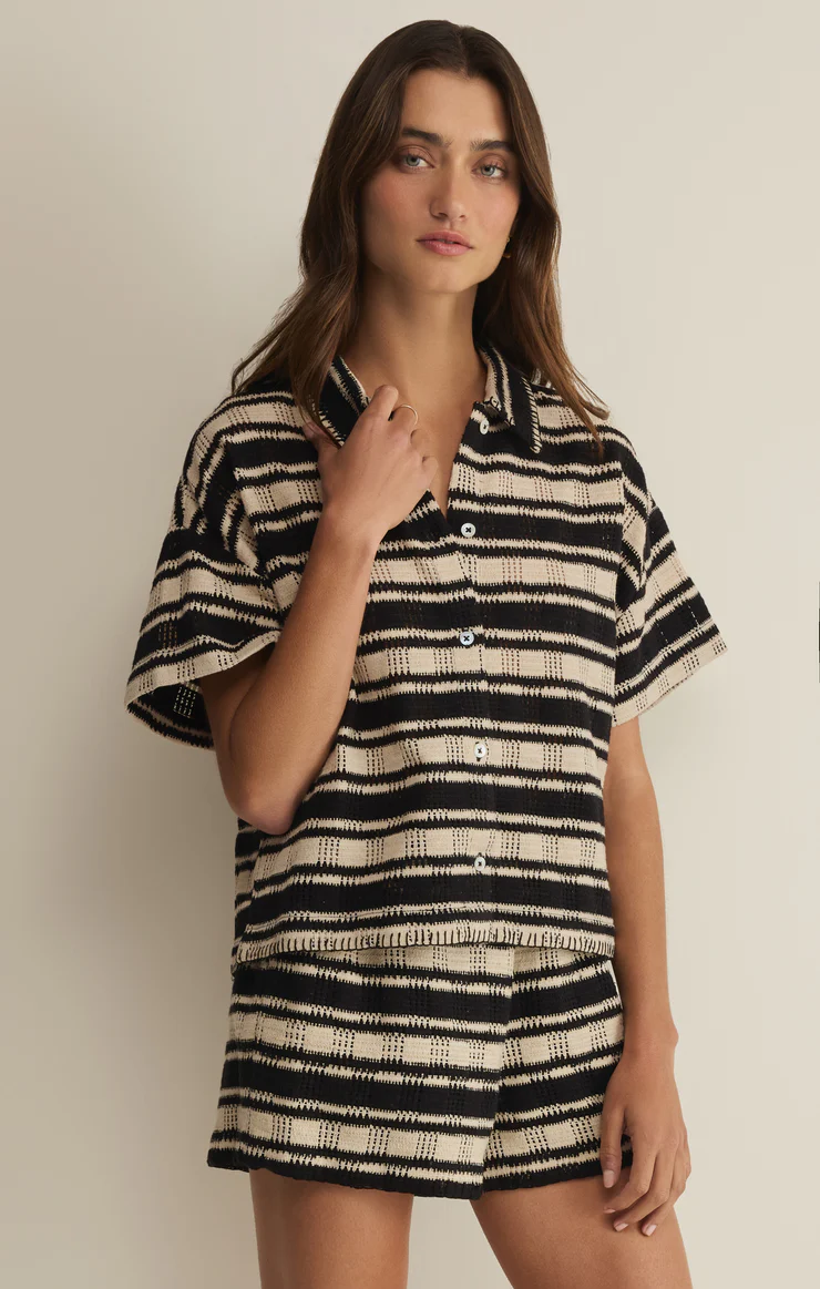 Z Supply Monaco Stripe Button Up