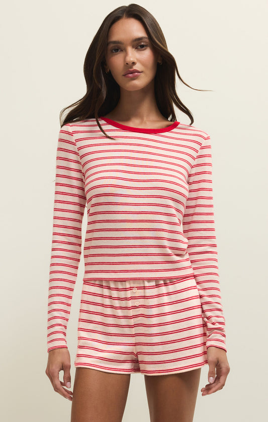 Night In Stripes Lounge Top