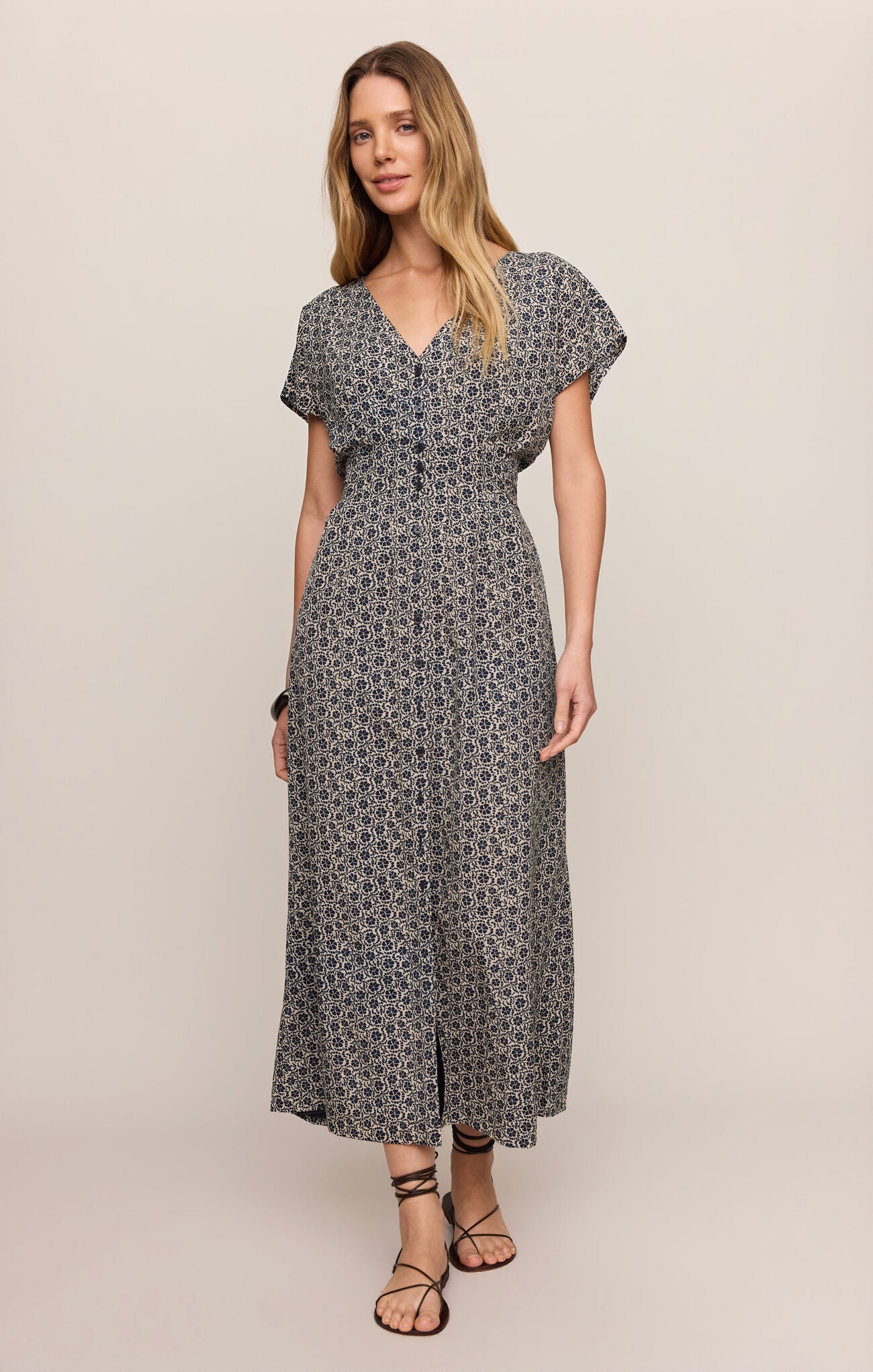 Z Supply Sanna Iris Floral Midi Dress