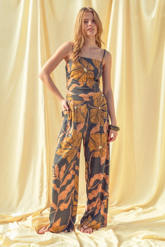 Amber Linen Top