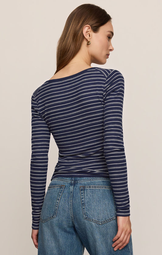 Z Supply Andie Striped Henley Top