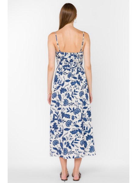 Tanella Midi Dress In Blue Jaco