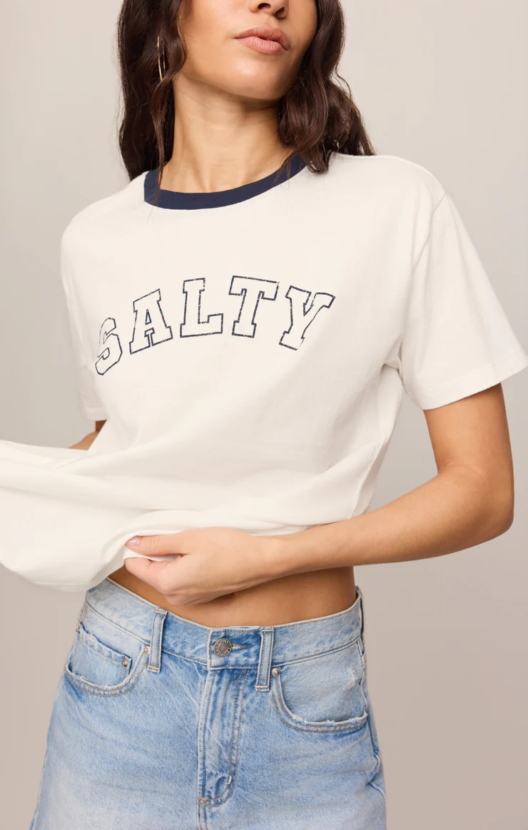 Z Supply Salty Contrast Boyfriend Tee