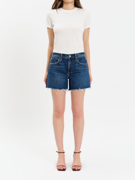 DAZE Crossroads Mid Rise Short in Currents