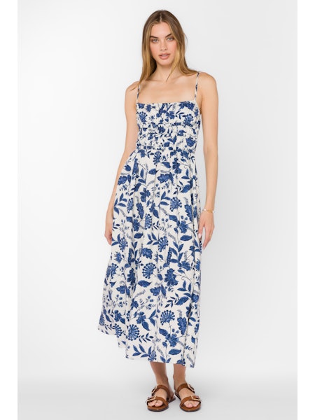 Tanella Midi Dress In Blue Jaco