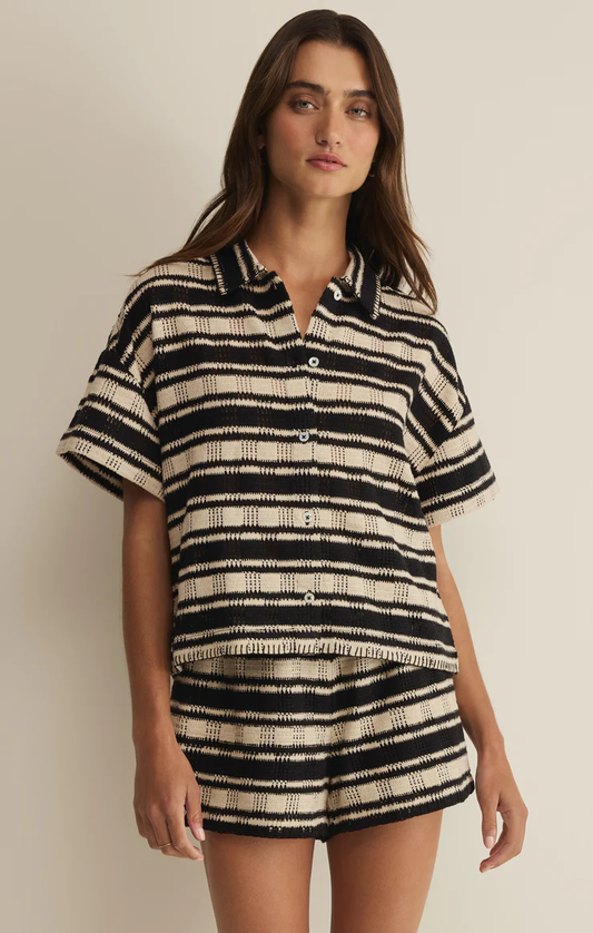 Z Supply Monaco Stripe Button Up