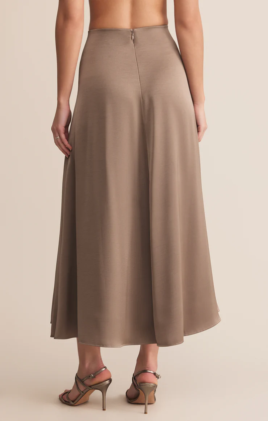Northpointe Satin Midi Skirt