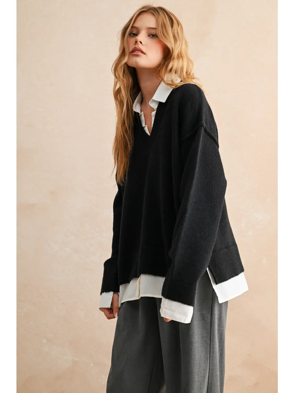 The Collins Layered Sweater