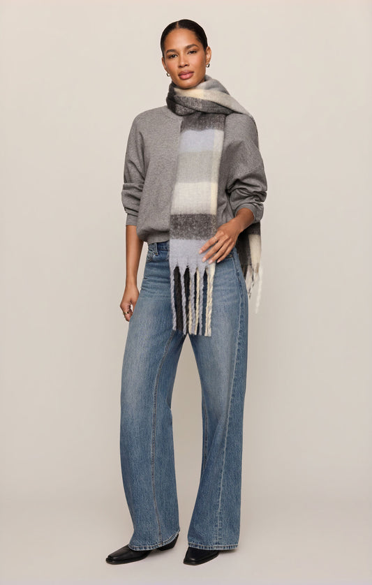 Z Supply Plaid I Met You Scarf