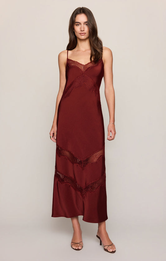 Z Supply Bruna Lace Inset Midi Dress