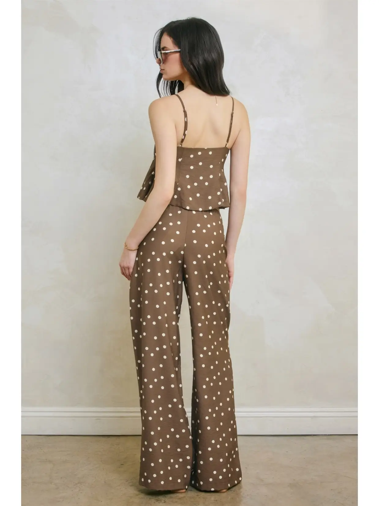 Mocha Polka Dot Pants
