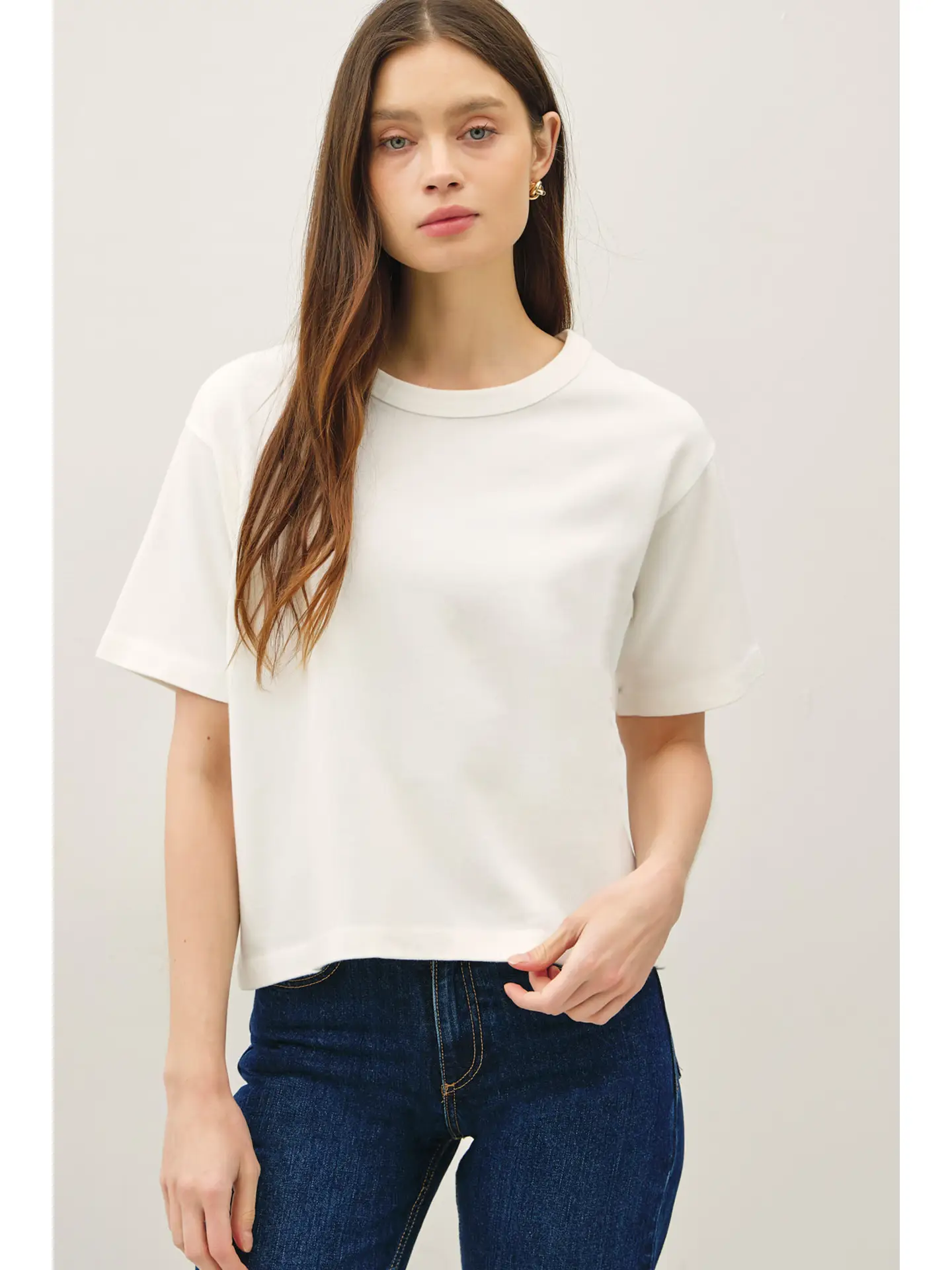 Crewneck Cropped Tee