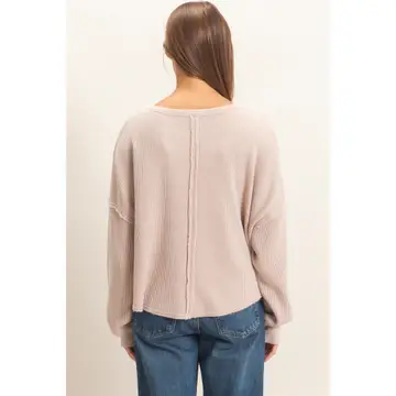 Waffle Oversized Longsleeve