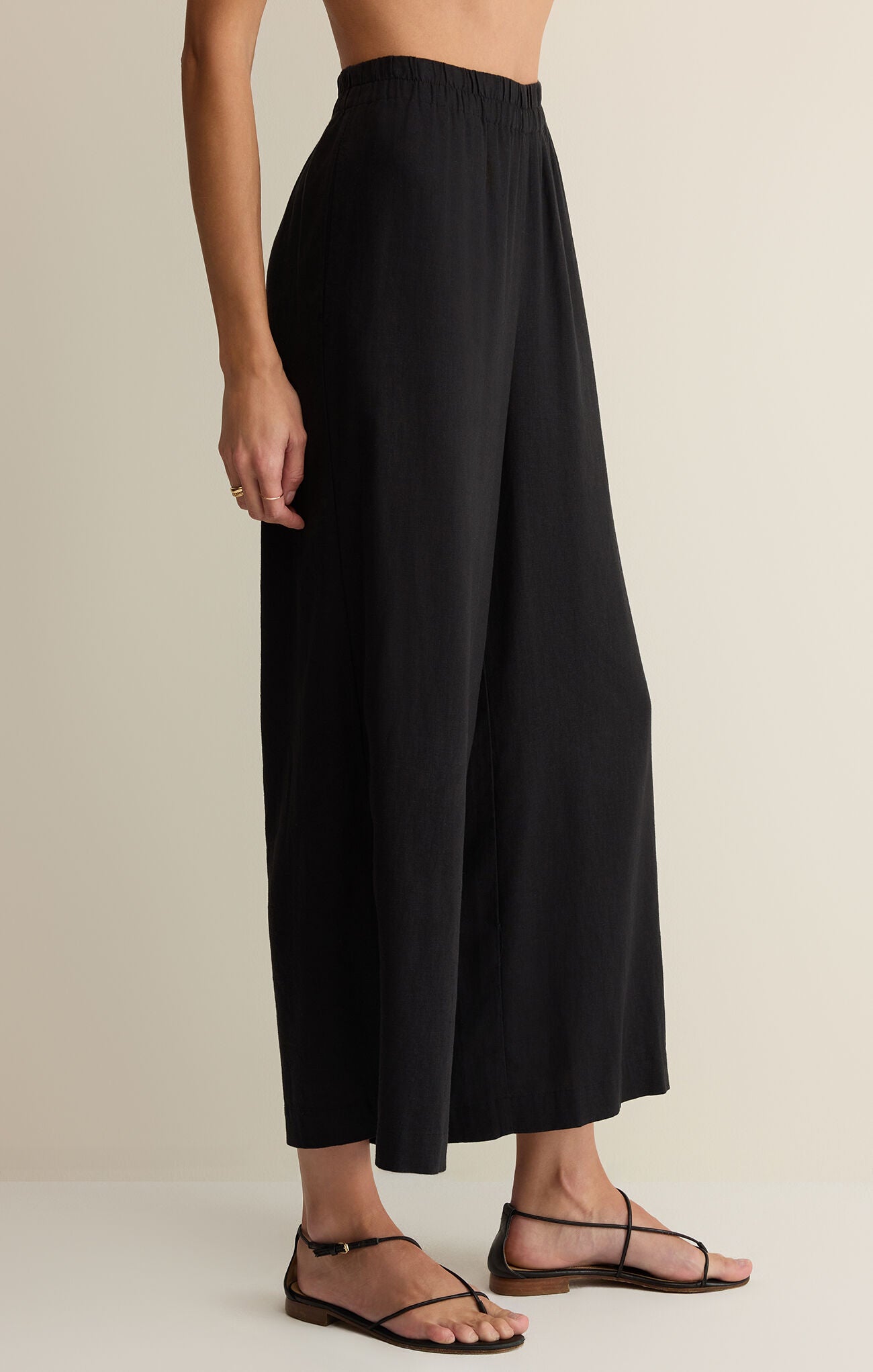 Z Supply Scout Linen Pant in Black