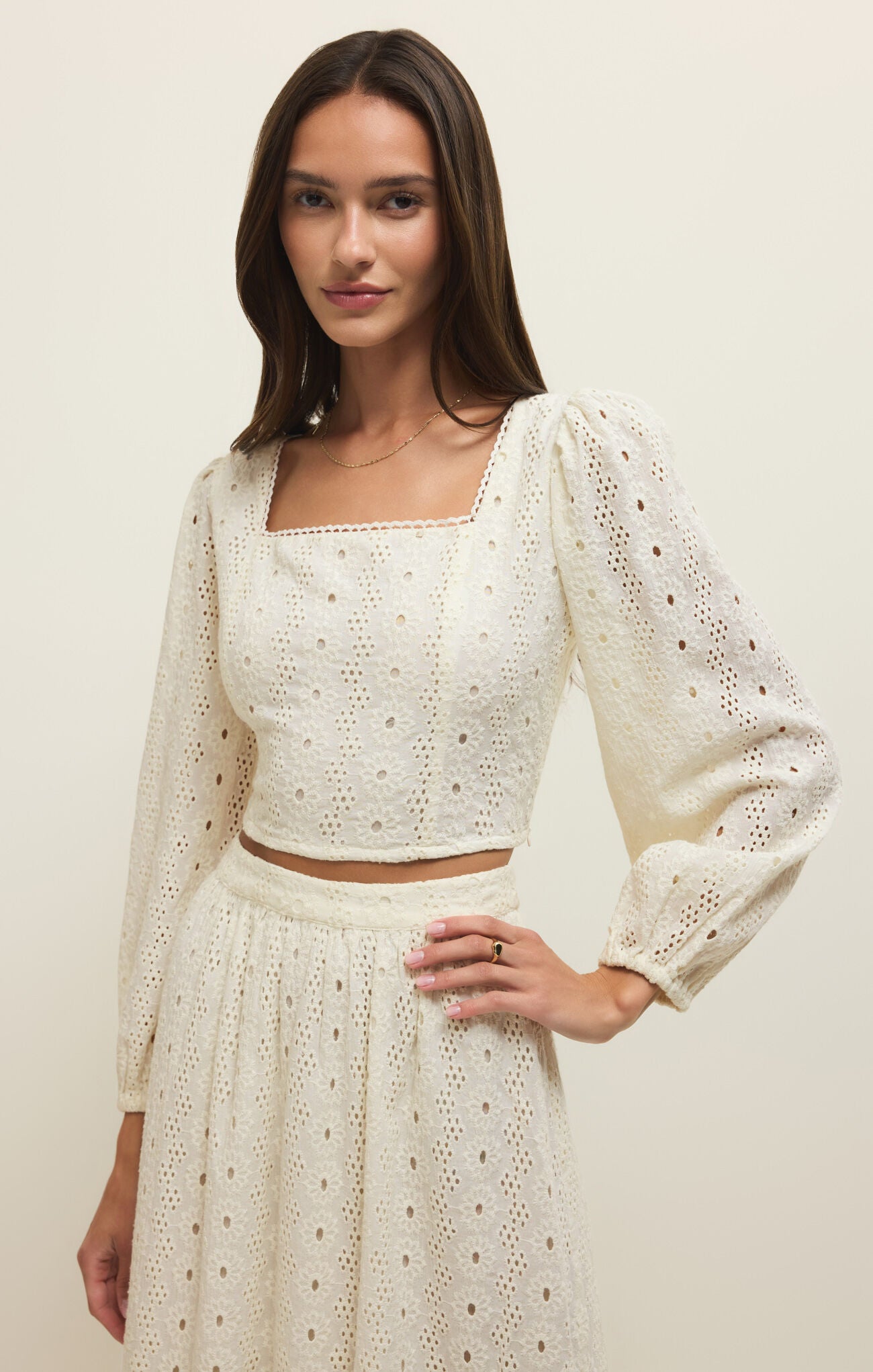 Z Supply Bria Eyelet Top