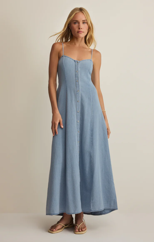 Z Supply Angel Eyes Chambray Midi Dress