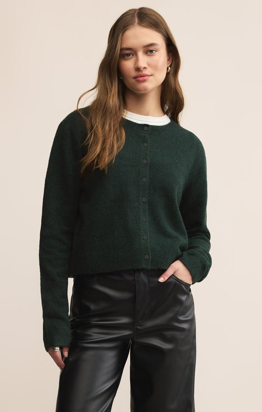 Medina Cardigan In Garland Green