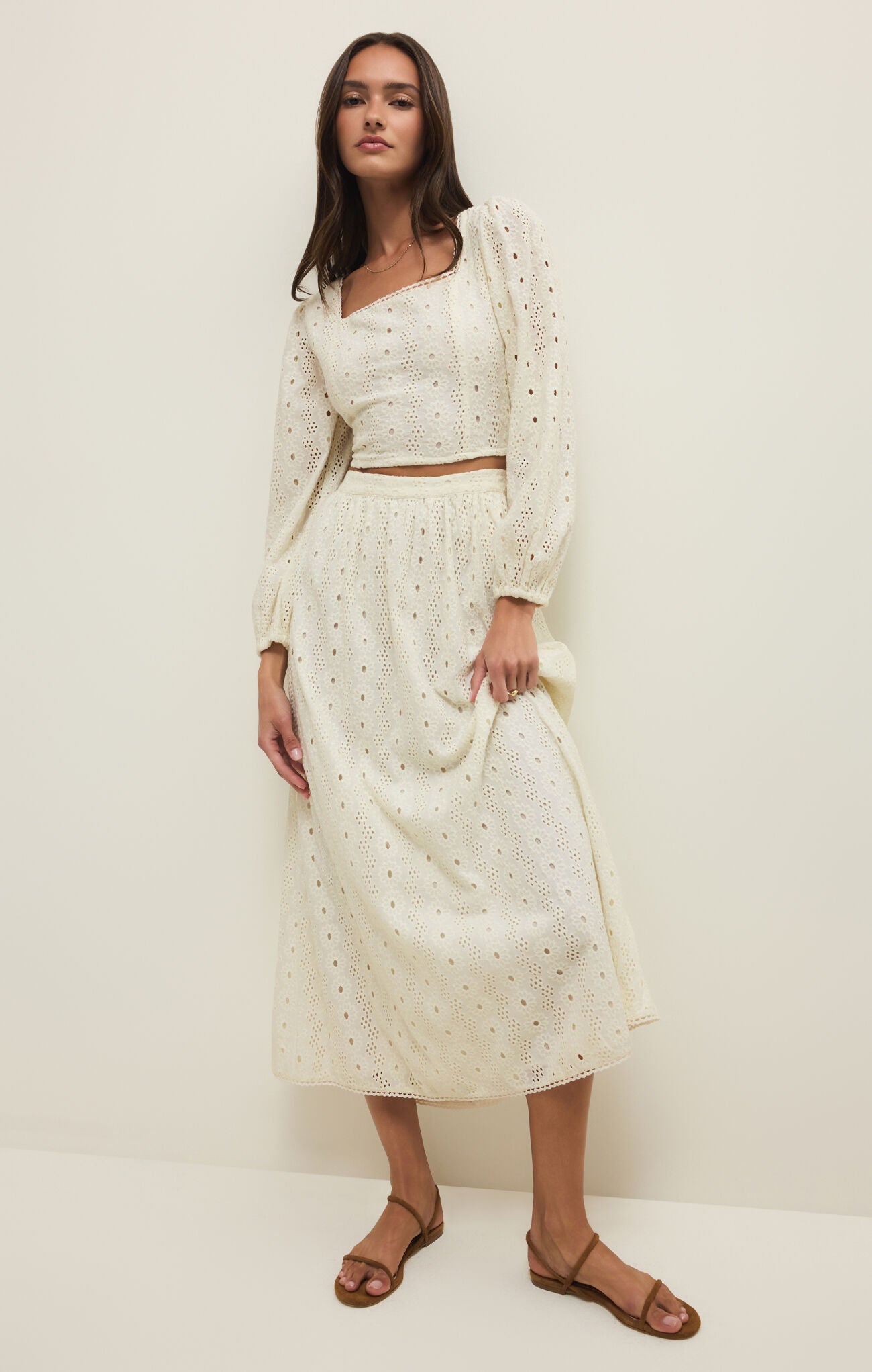 Z Supply Bria Eyelet Skirt