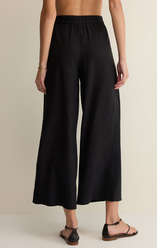 Scout Linen Pant in Black