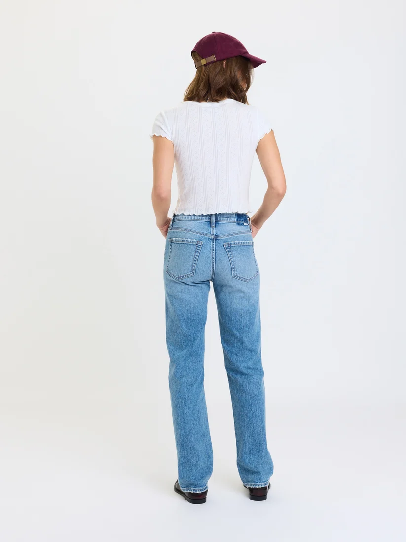 DAZE Rebel Mid Rise Slim Straight