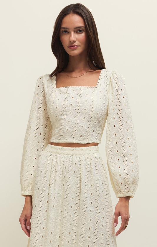 Z Supply Bria Eyelet Top