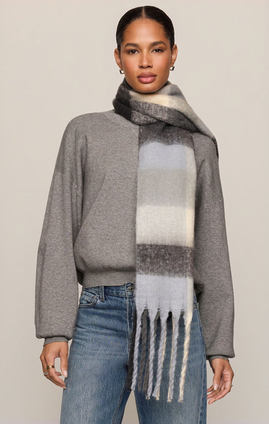Z Supply Plaid I Met You Scarf