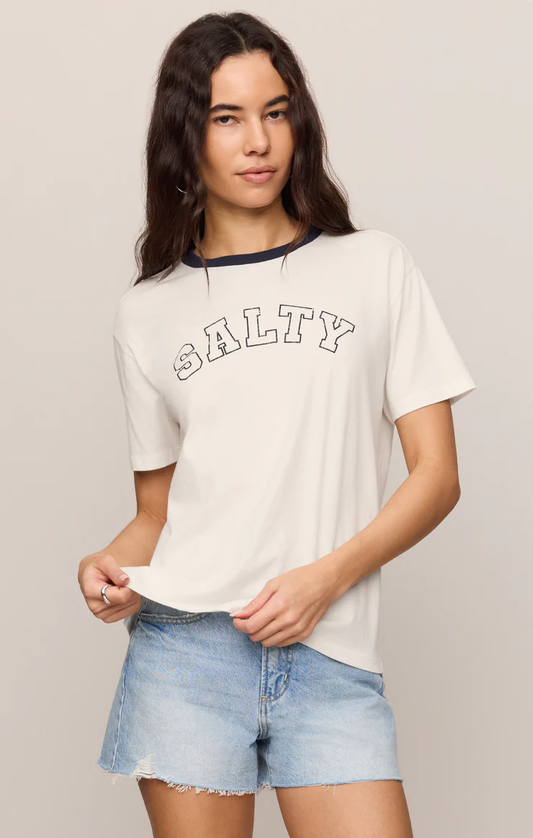 Z Supply Salty Contrast Boyfriend Tee