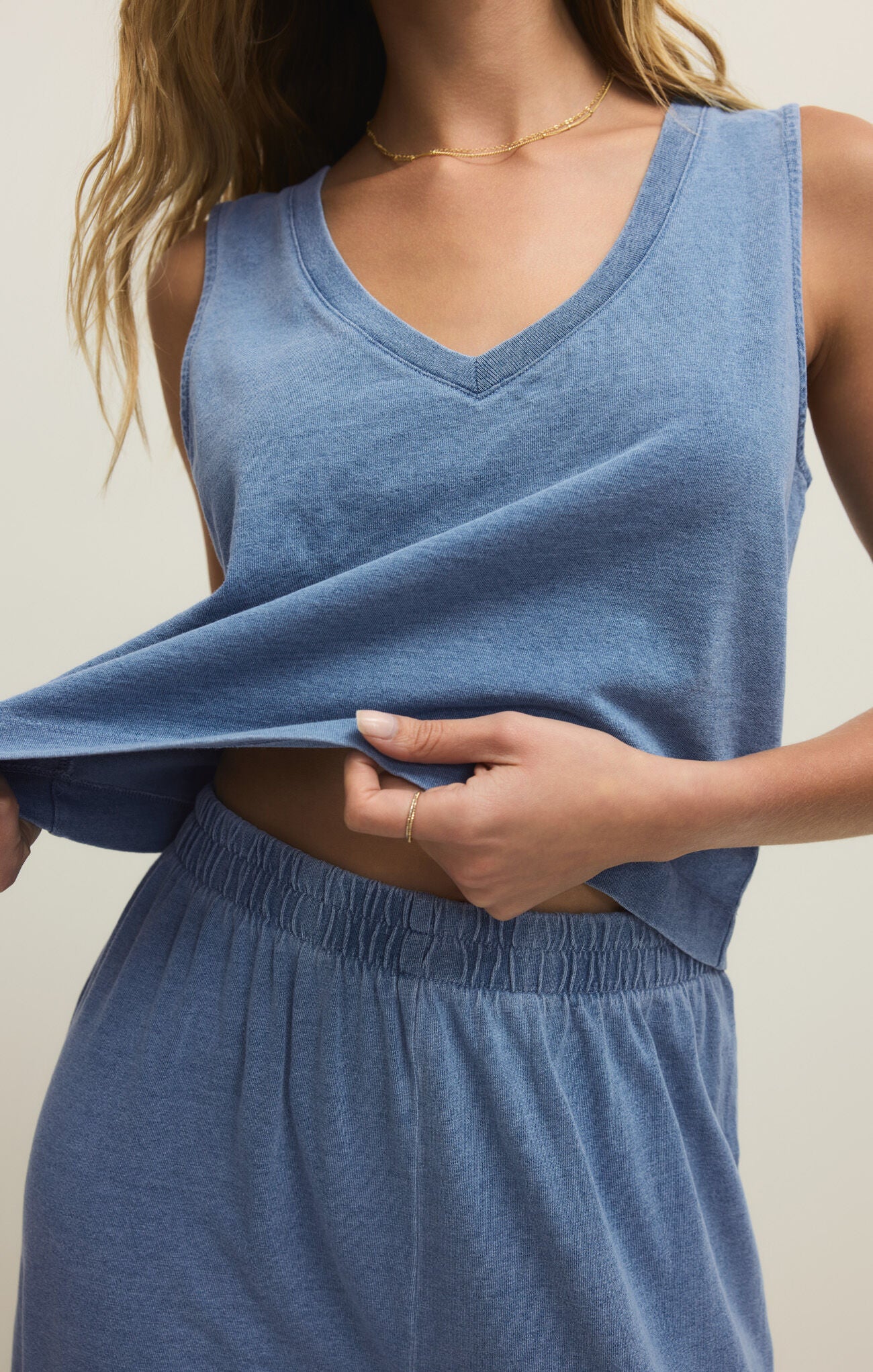 Z Supply Sloane V-Neck Denim Tank