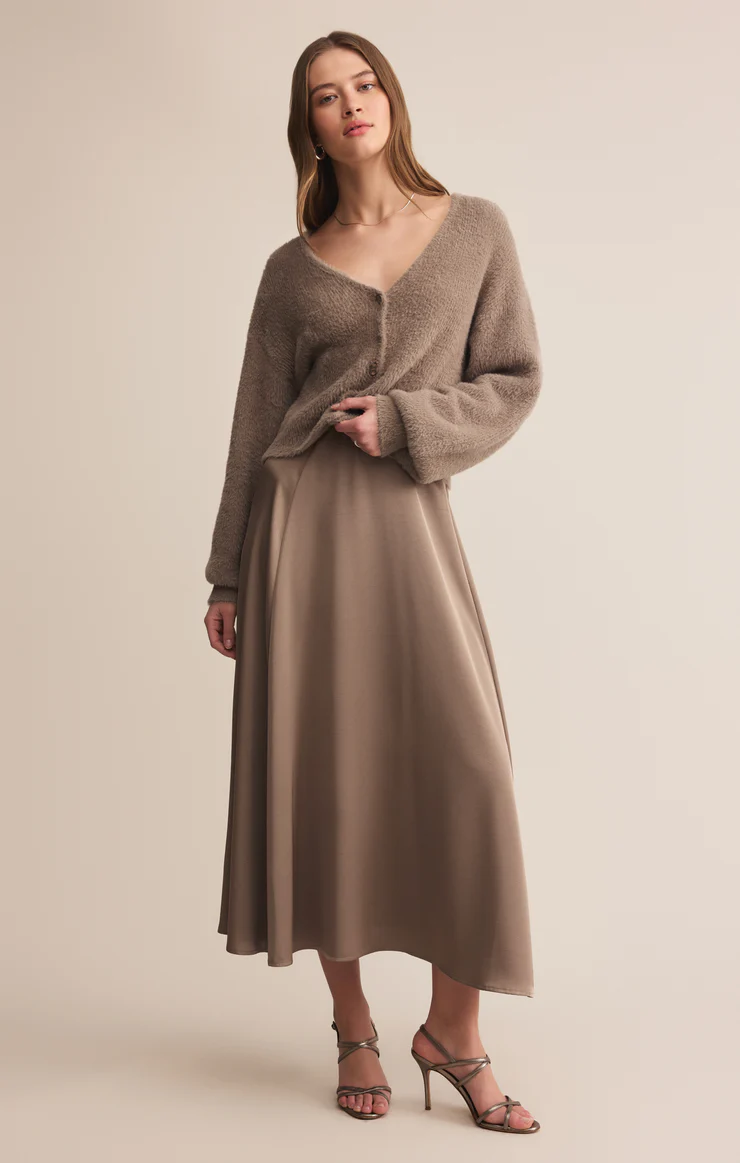 Northpointe Satin Midi Skirt