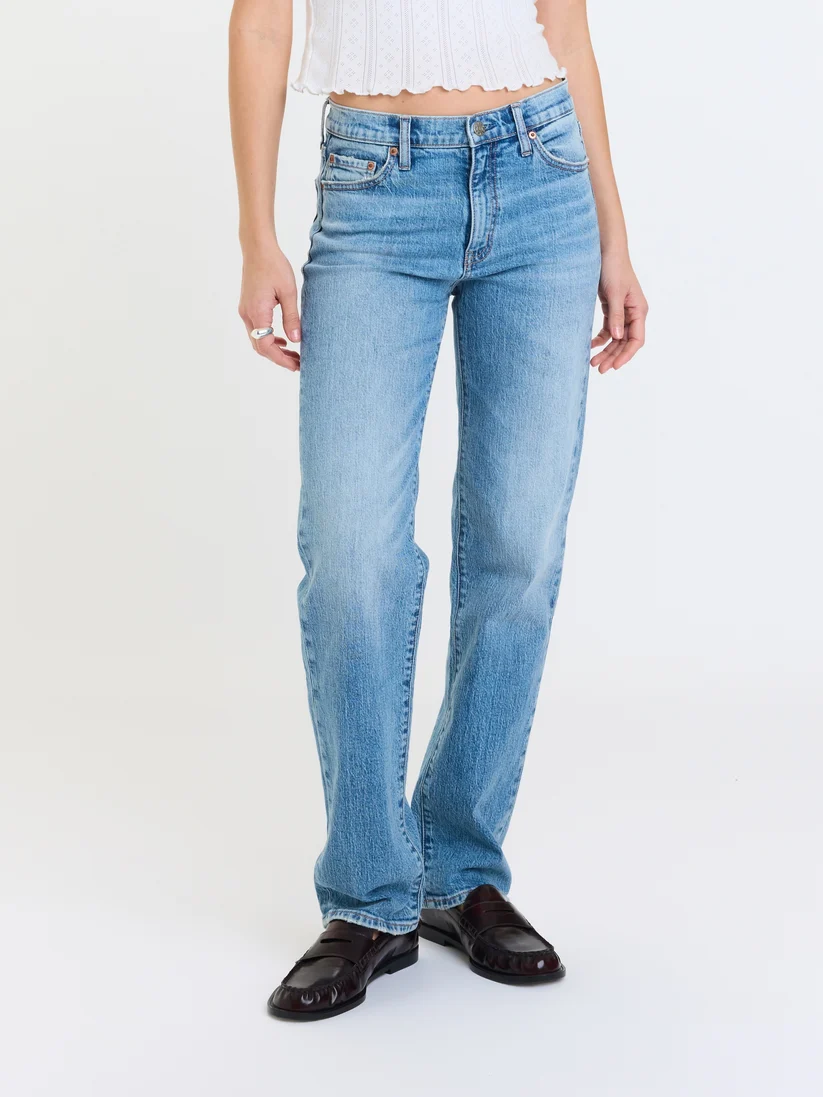 DAZE Rebel Mid Rise Slim Straight