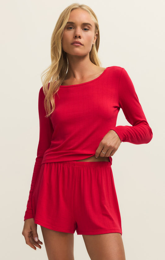 Felt Cute Lounge Rib Top