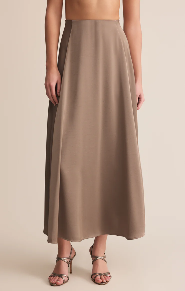 Northpointe Satin Midi Skirt