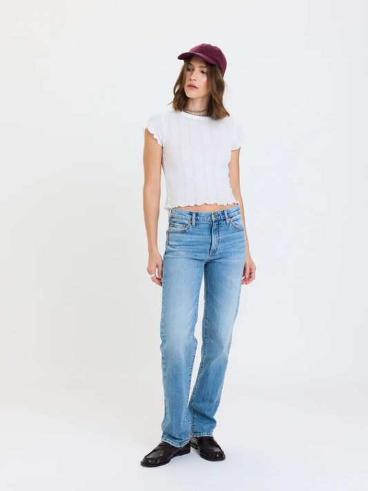 DAZE Rebel Mid Rise Slim Straight