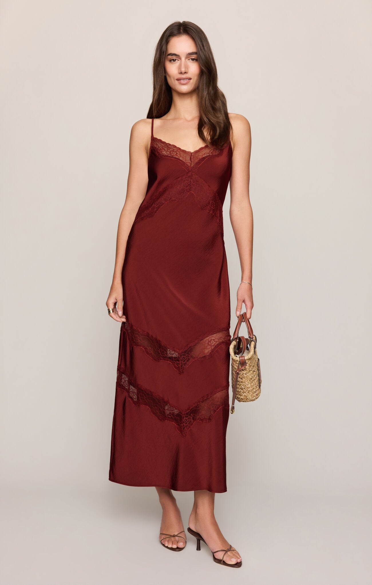 Z Supply Bruna Lace Inset Midi Dress